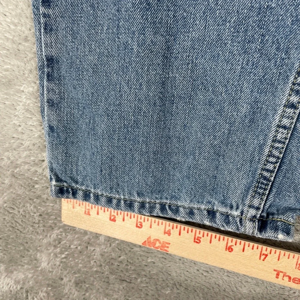 Levis 505 Jeans Mens 36x32 Blue Regular Fit Straight‎ Leg Denim
